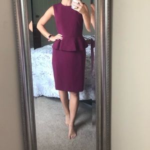 Ann Taylor Peplum Dress Size 0
